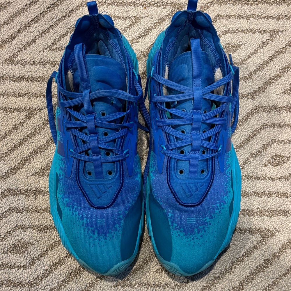 Adidas Vibrant Blue and Teal Sneakers - Picture 2 of 5